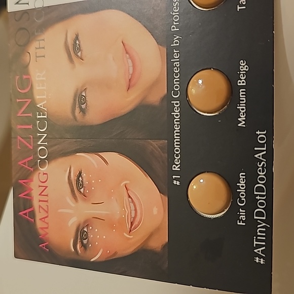 Amazing cosmetics concealer travel size samples fair golden medium beige - Picture 1 of 1